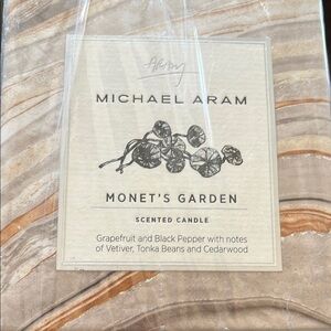 Michael Aram Gray Floral Candle Holder Accent